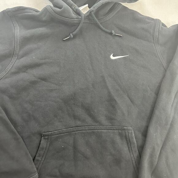 Nike Men's Club Fleece Hoodie Black Size Medium - Picture 2 of 6